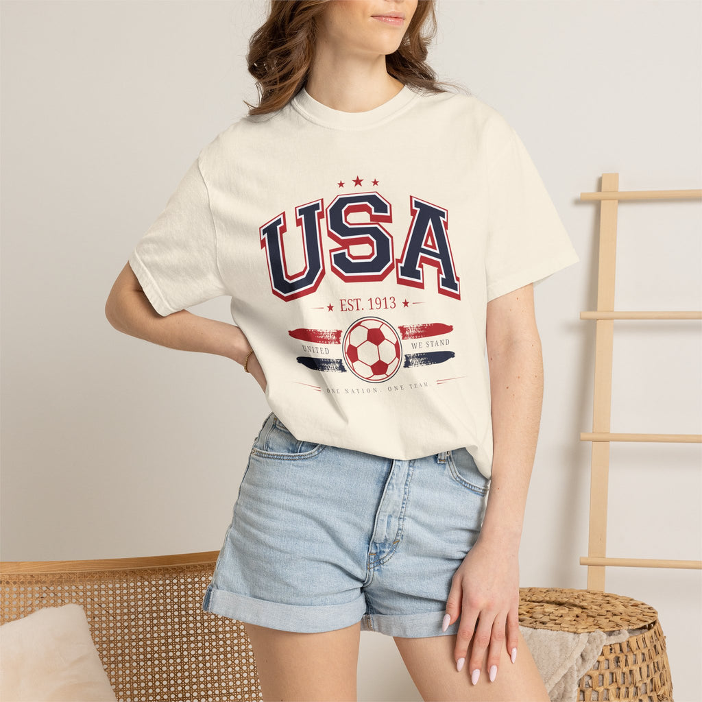 USA Soccer World 2026 Vintage Graphic Tee