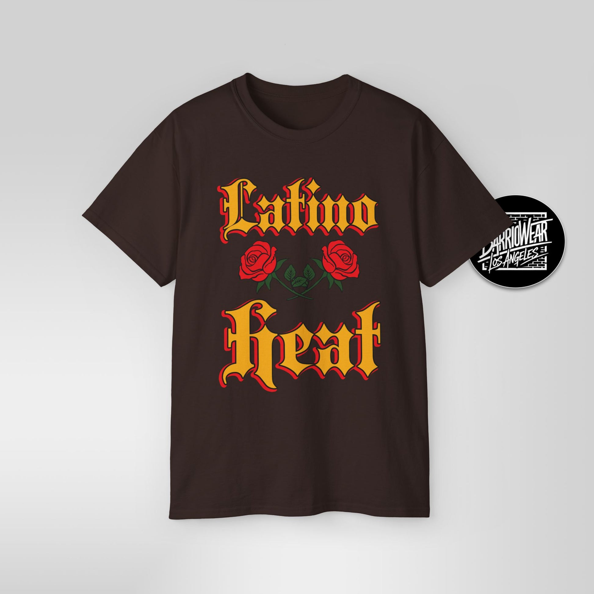 Latino Heat Shirt Chicano Style Roses Tee Latino Wrestling Inspired Streetwear