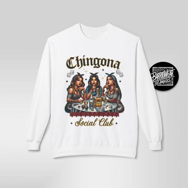 "Chingona Social Club" Sweatshirt | Badass Latina Empowerment Crewneck
