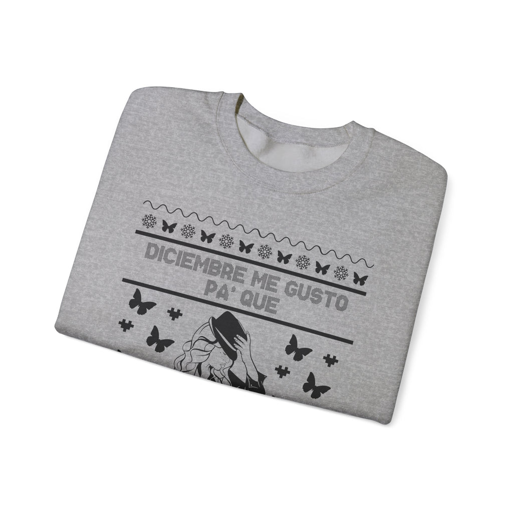 Diciembre Me Gustó Ugly Christmas Sweater – Jenni Lyrics Holiday Sweatshirt