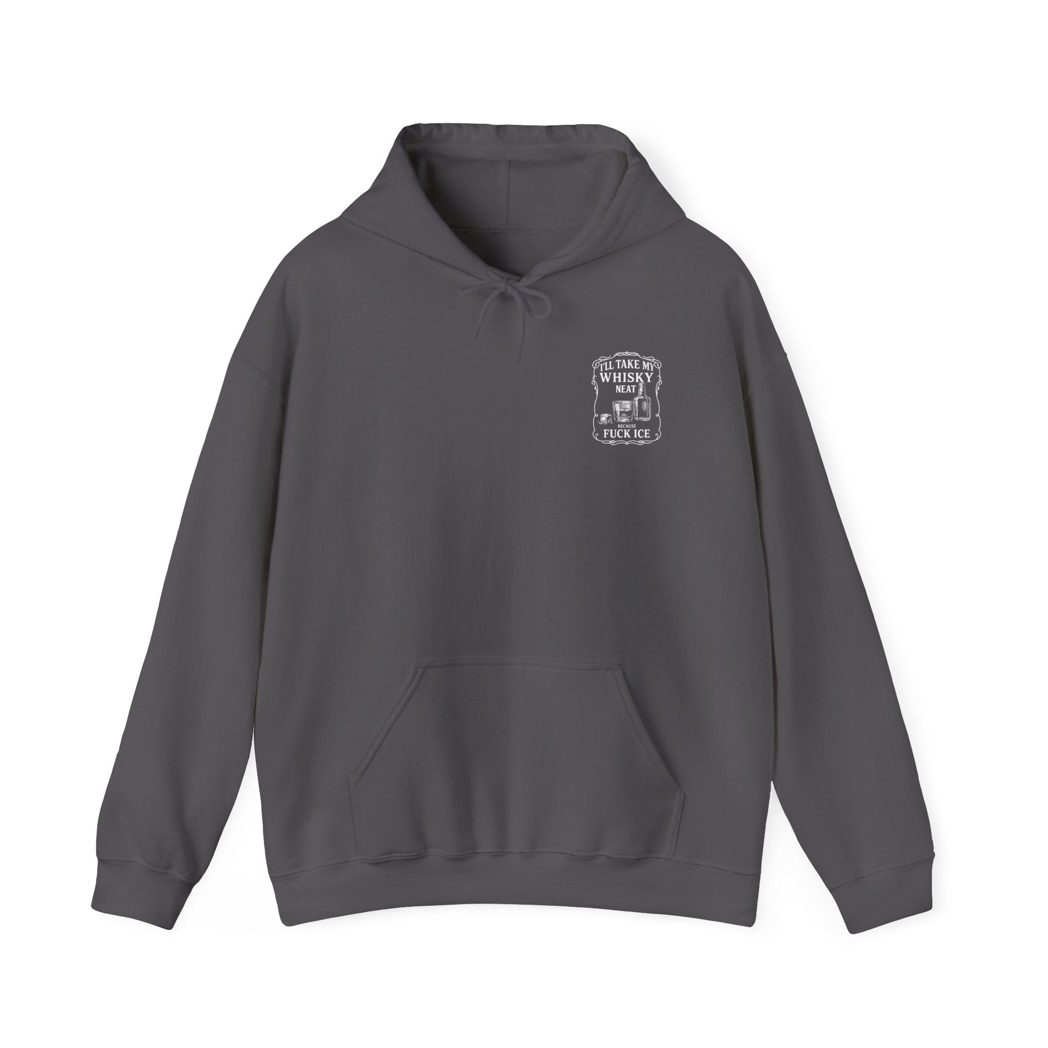 Whisky Neat Because F*ck ICE – Political Statement Hoodie