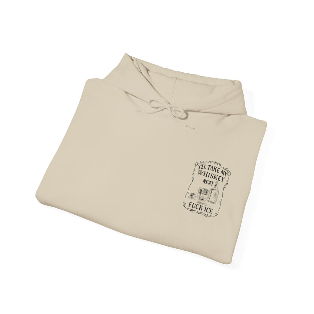 Whisky Neat Because F*ck ICE – Political Statement Hoodie