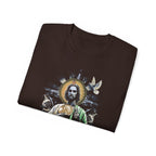 San Judas Tadeo T-Shirt - Blessed Vibes Latino Style - Faith x Barrio Wear