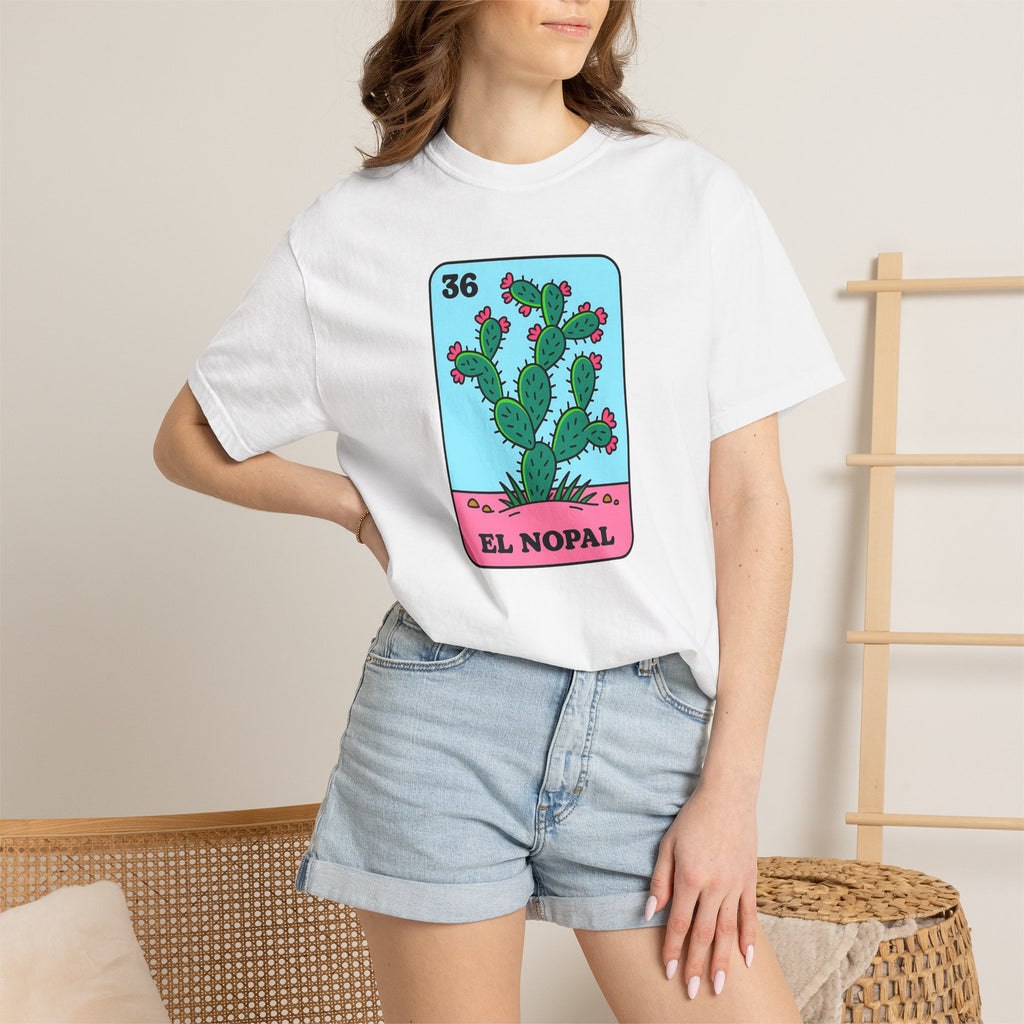 El Nopal Lotería Card Cactus Graphic Tee