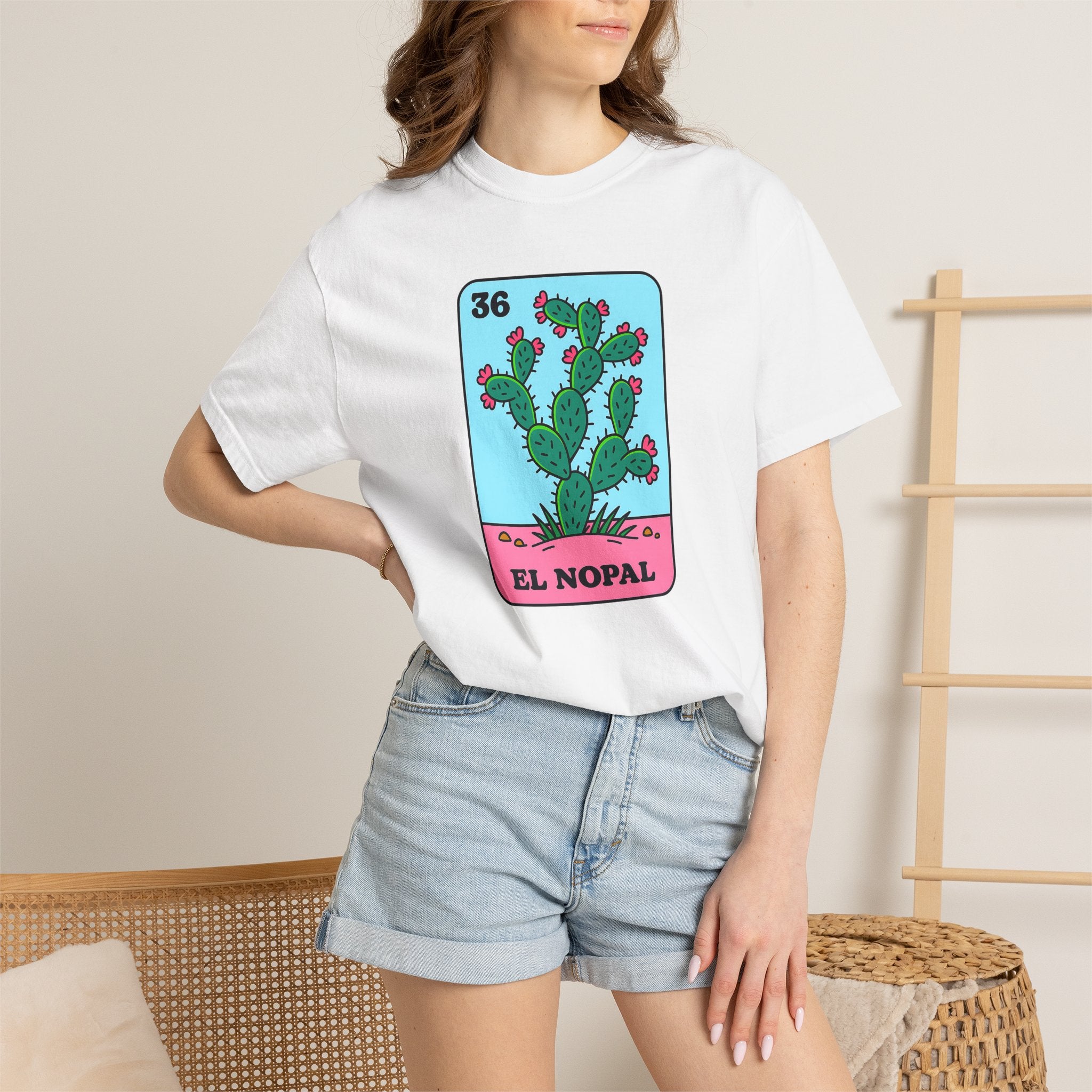 El Nopal Lotería Card Cactus Graphic Tee