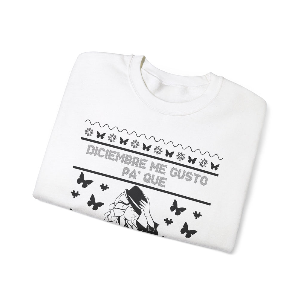 Diciembre Me Gustó Ugly Christmas Sweater – Jenni Lyrics Holiday Sweatshirt