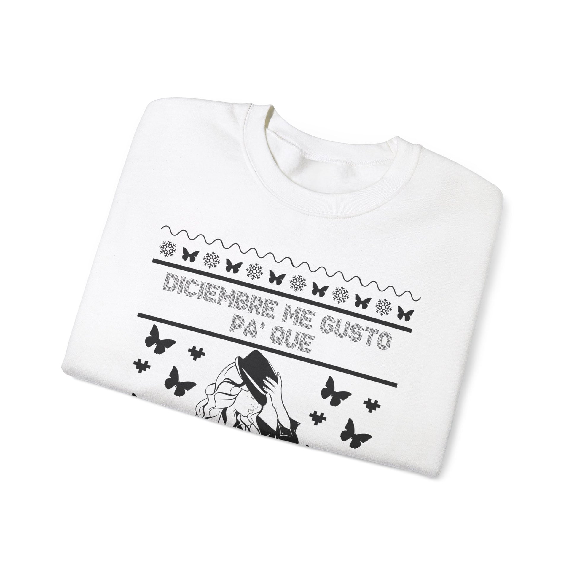 Diciembre Me Gustó Ugly Christmas Sweater – Jenni Lyrics Holiday Sweatshirt