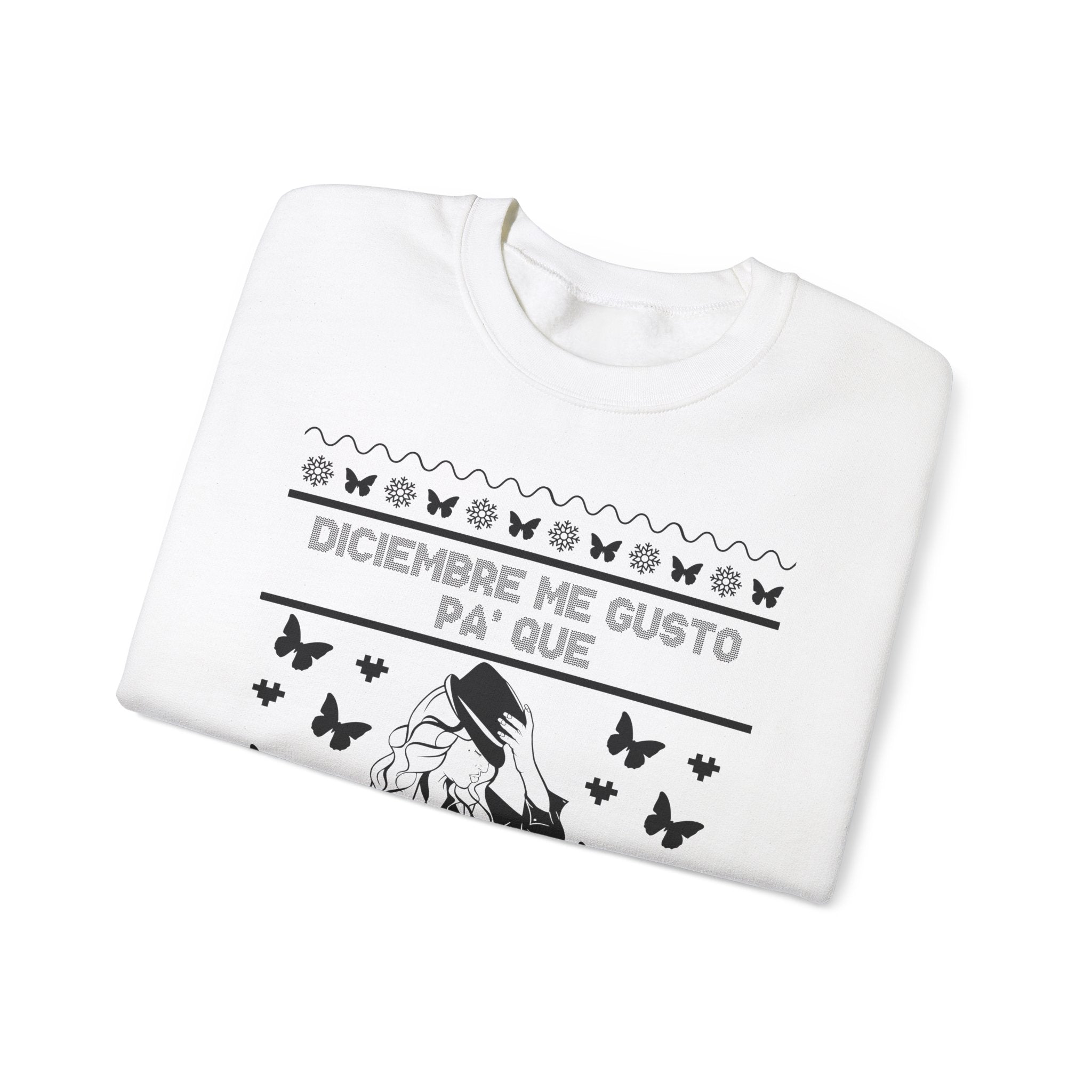 Diciembre Me Gustó Ugly Christmas Sweater – Jenni Lyrics Holiday Sweatshirt