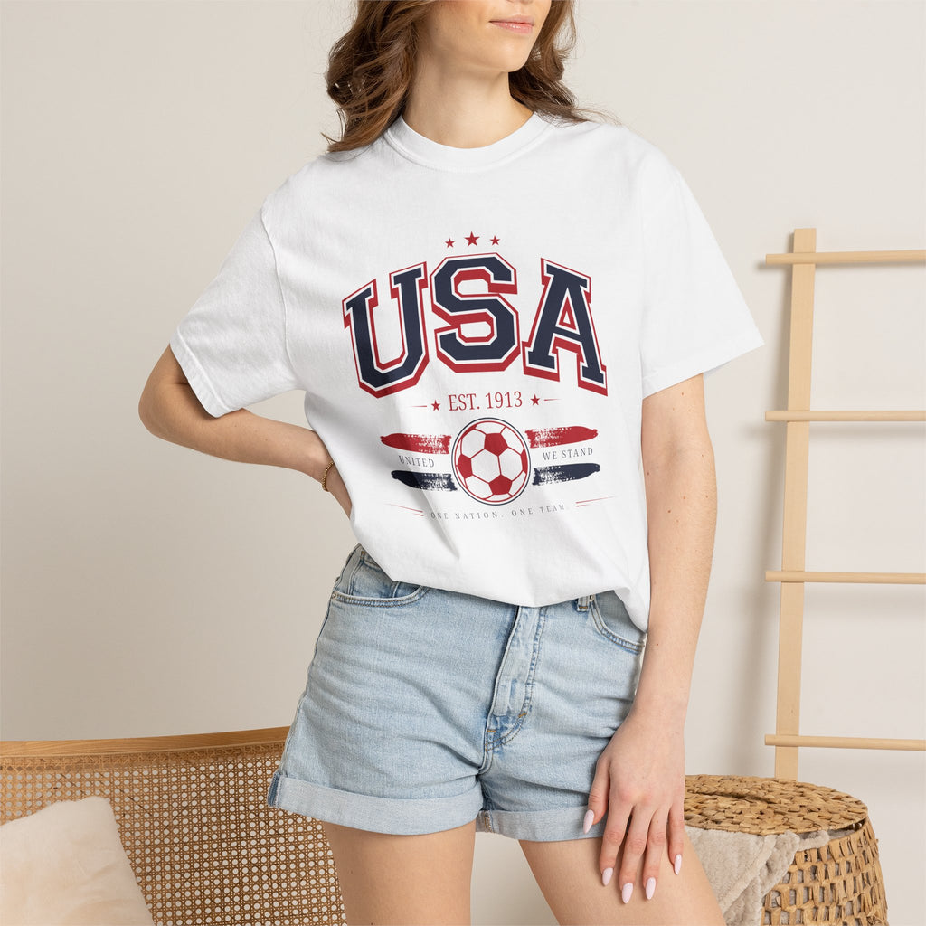 USA Soccer World 2026 Vintage Graphic Tee