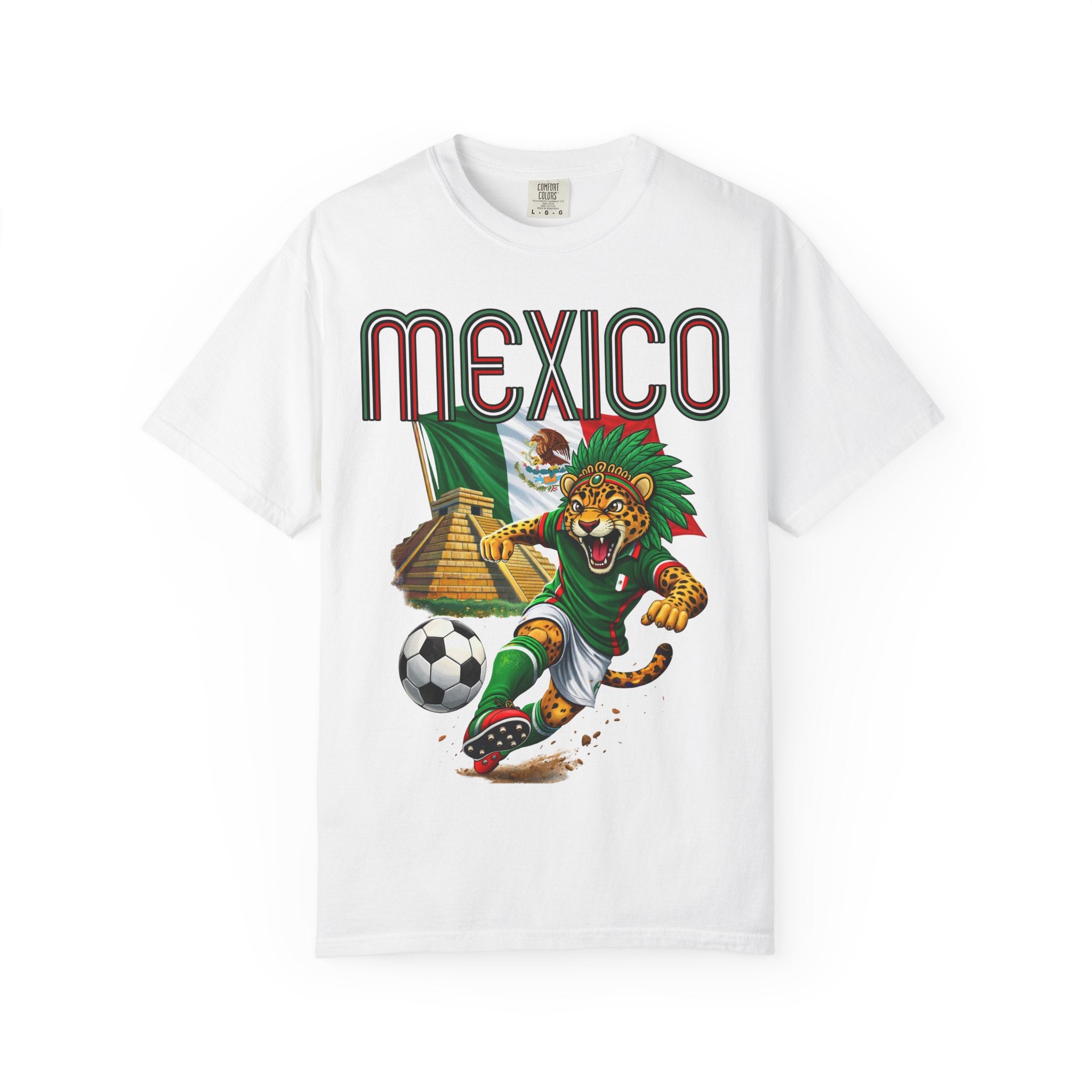 Mexico World Soccer Jaguar Pyramid 2026 Graphic Tee