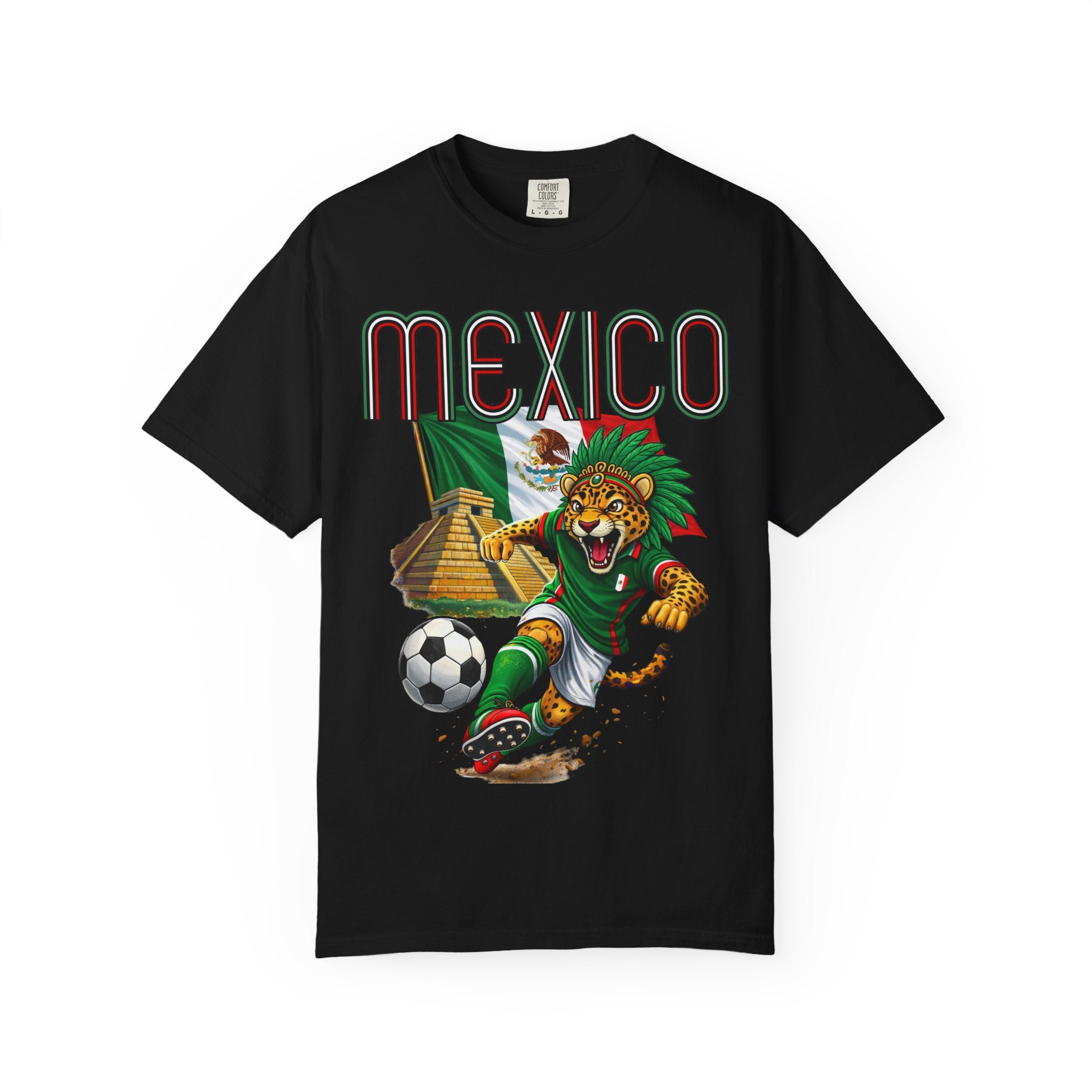 Mexico World Soccer Jaguar Pyramid 2026 Graphic Tee
