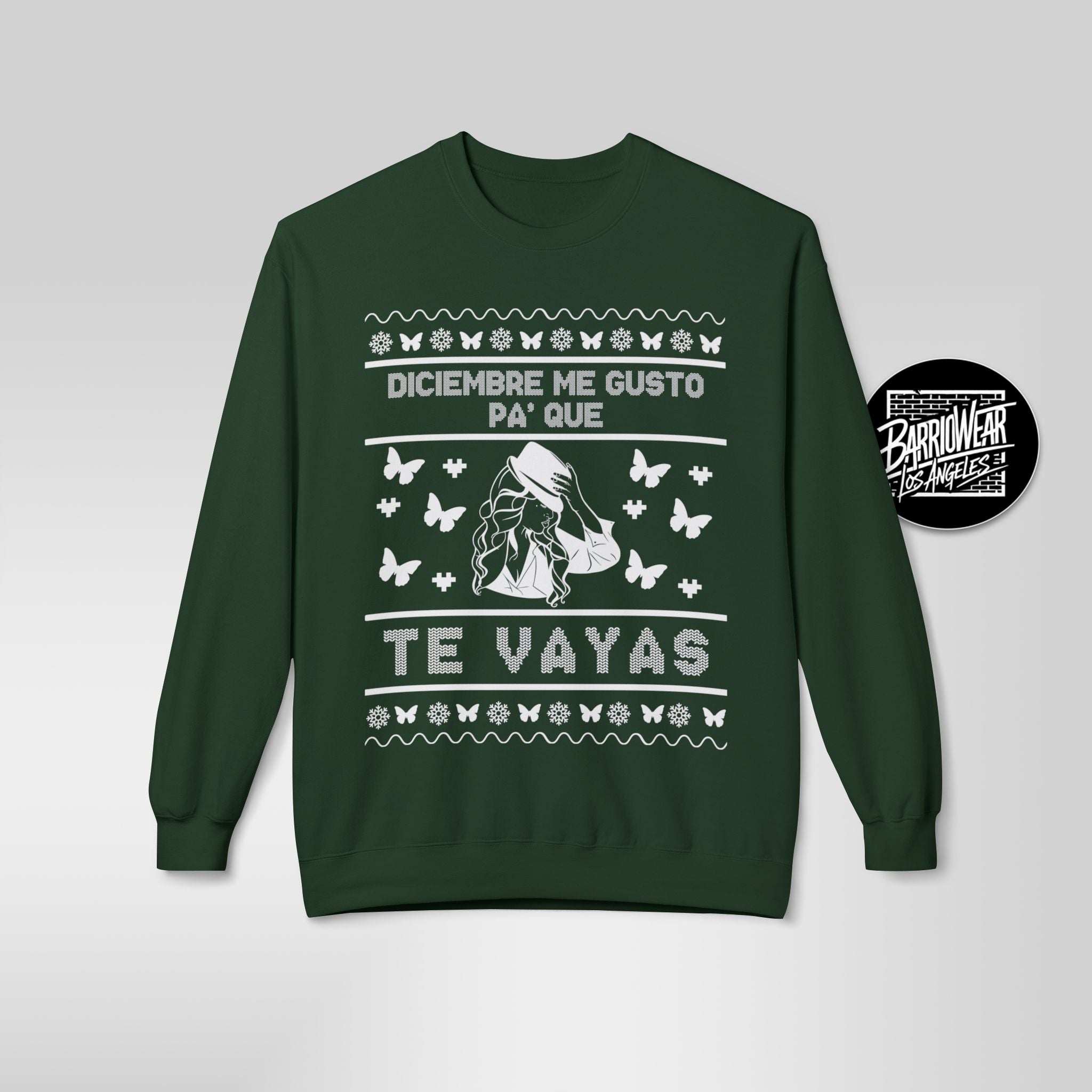 "Diciembre Me Gusto" Ugly Christmas Sweater | Funny Latino Holiday Sweatshirt