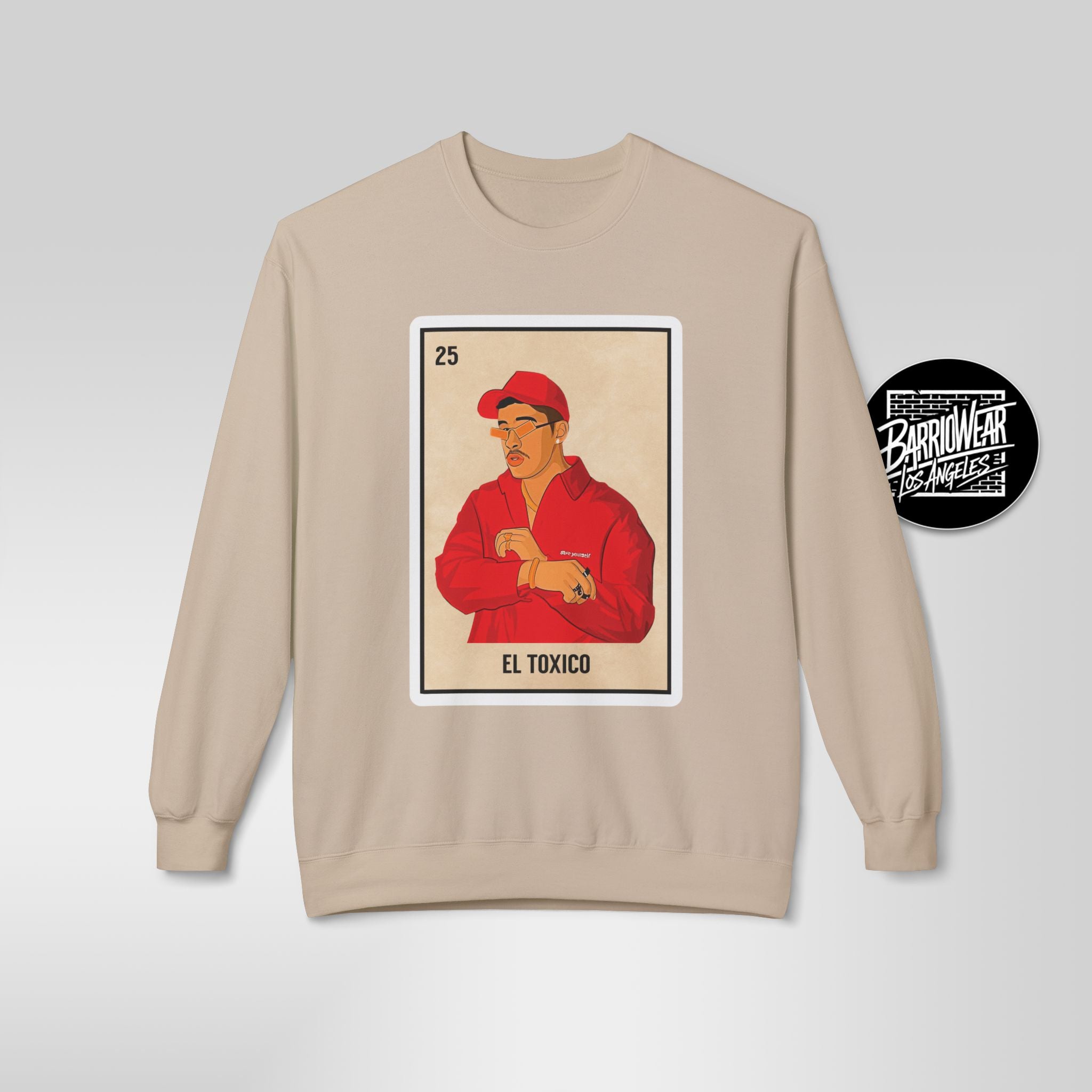 "El Toxico" Lotería Card Sweatshirt | Funny Latino Parody Crewneck
