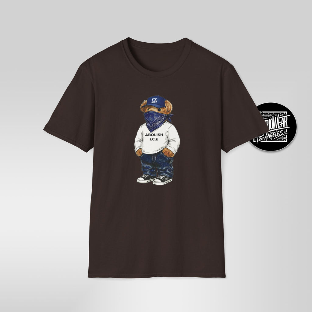 The Anti-Migra Bear Graphic T-Shirt — 'Abolish ICE' Streetwear Bear