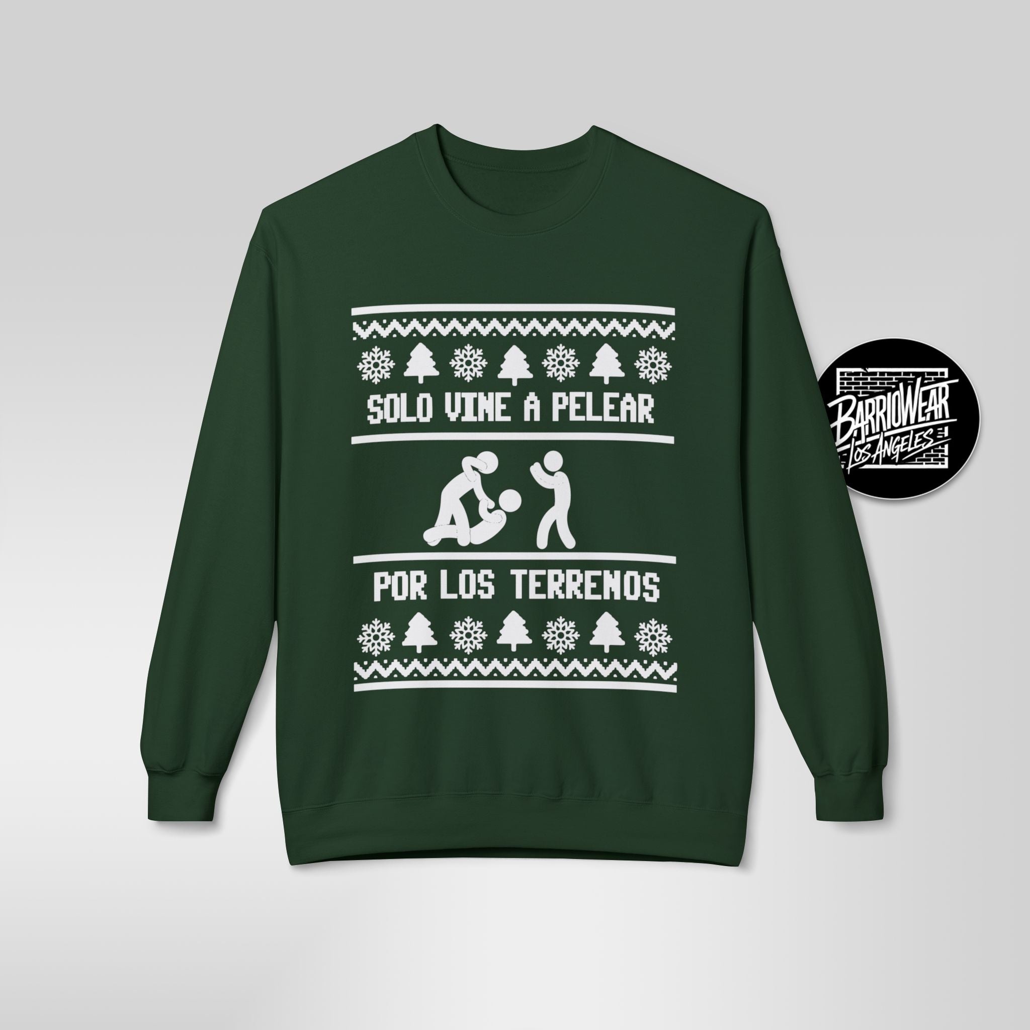 "Los Terrenos" Ugly Christmas Sweater | Funny Latino Holiday Sweatshirt