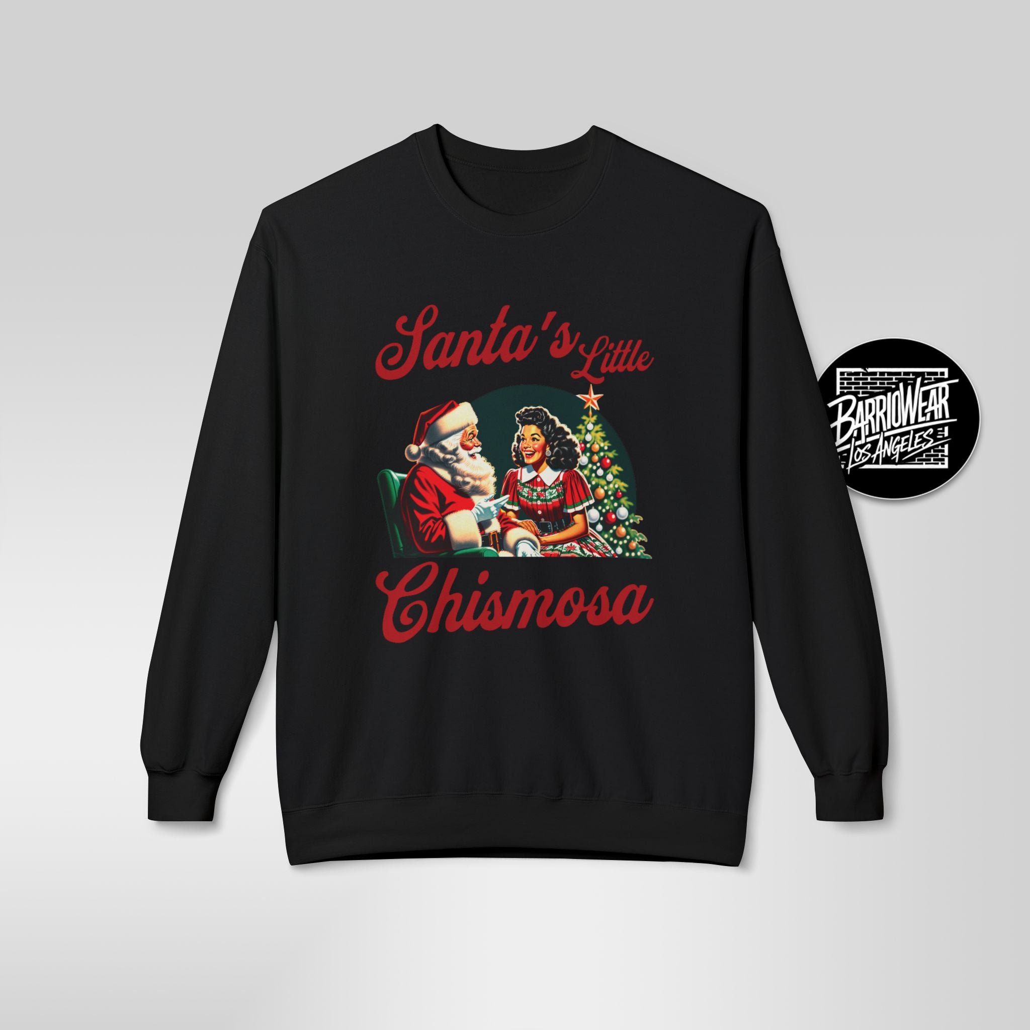 Santa's Little Chismosa Christmas Sweatshirt | Funny Latina Holiday Sweater