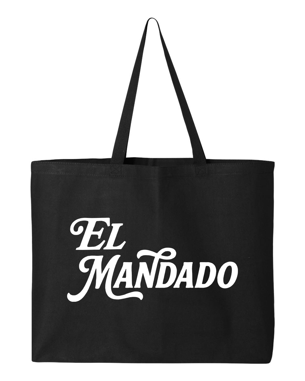 "El Mandado" Cotton Canvas Grocery Jumbo Tote Bag