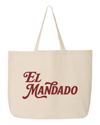 "El Mandado" Cotton Canvas Grocery Jumbo Tote Bag