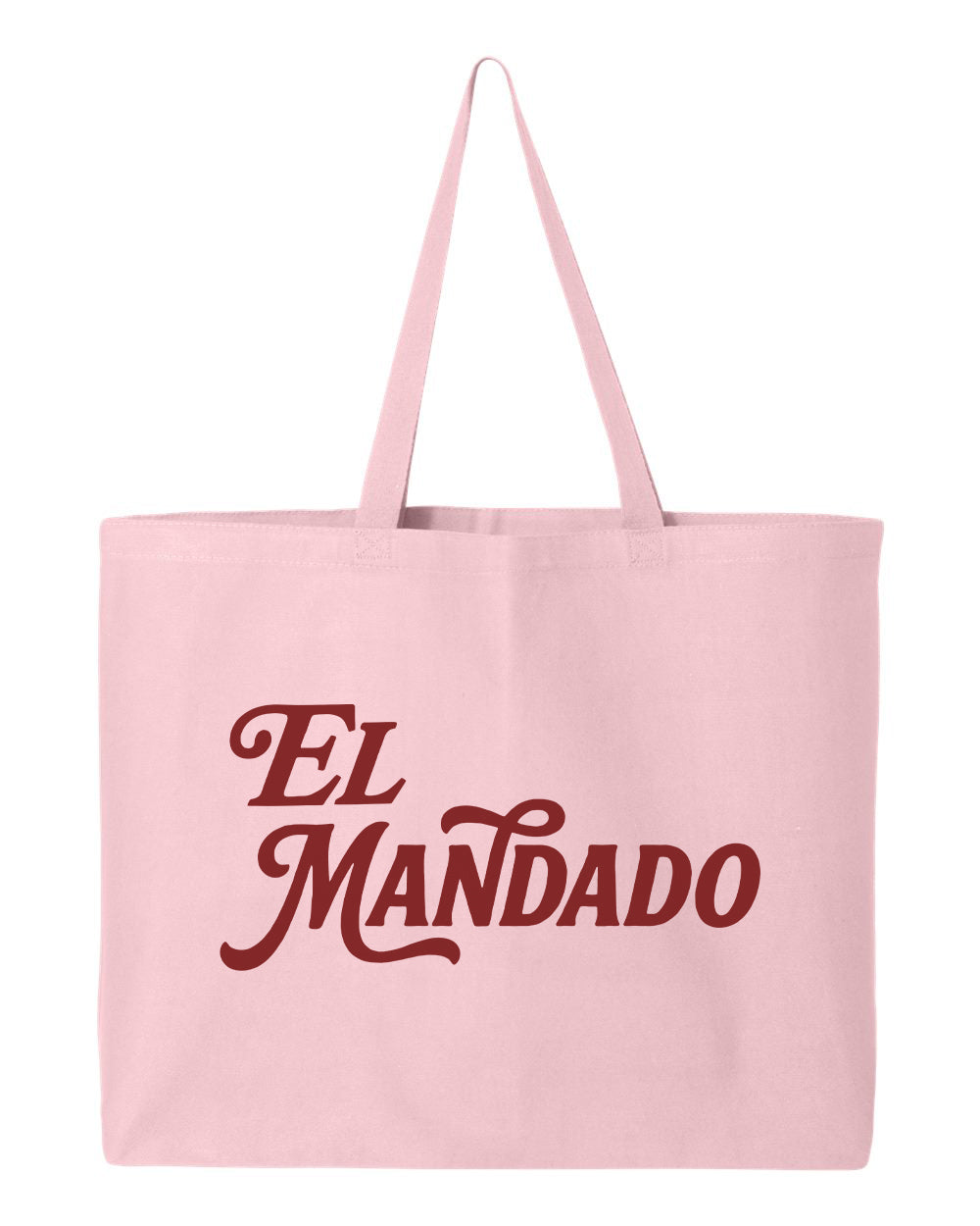 "El Mandado" Cotton Canvas Grocery Jumbo Tote Bag