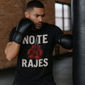 No Te Rajes Boxing Gloves T-Shirt – Latino Streetwear “Échale Ganas” Fight Poster Tee