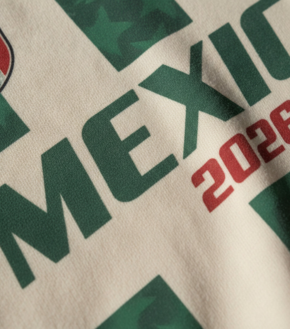 Mexico 2026 Graphic Tee Retro Style Y2K Shirt — Close-up