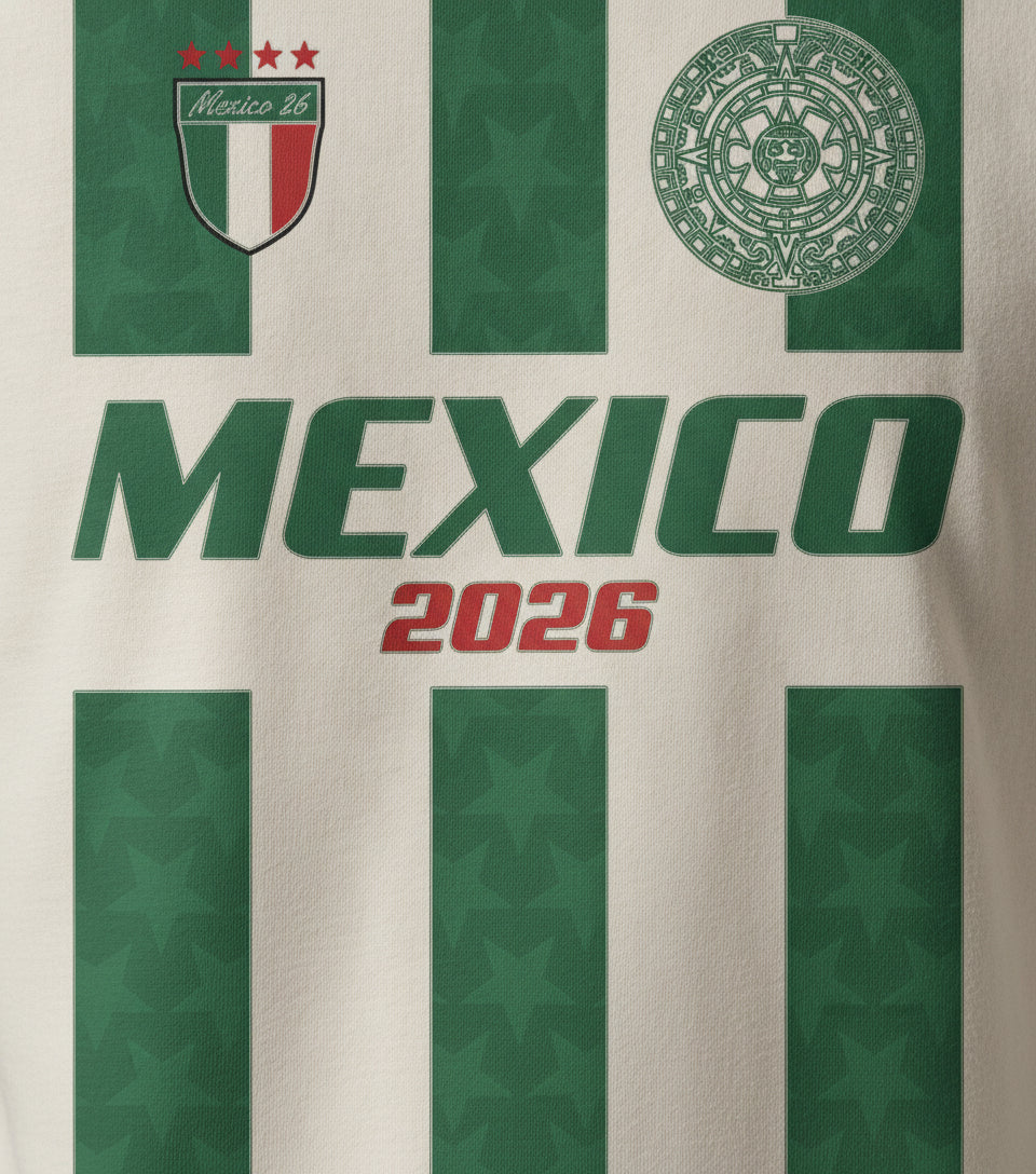 Mexico 2026 Graphic Tee Retro Style Y2K Shirt — Graphic detail
