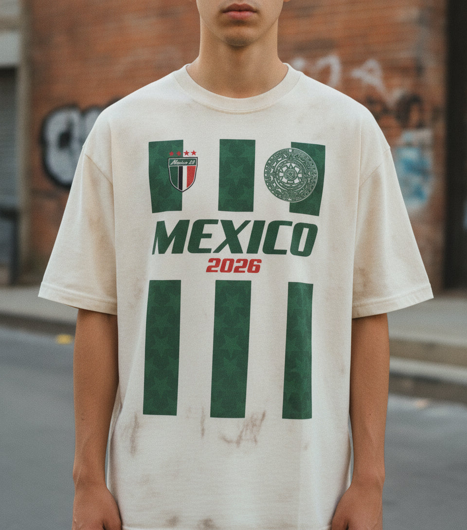 Mexico 2026 Graphic Tee Retro Style Y2K Shirt — Hero shot