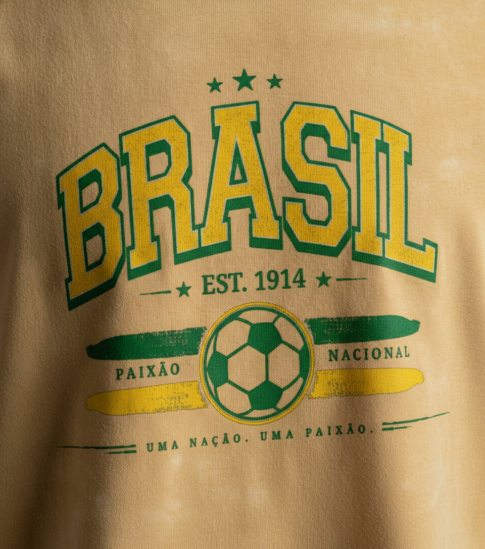 Brasil World Soccer 2026 Collegiate Graphic Tee — Close-up