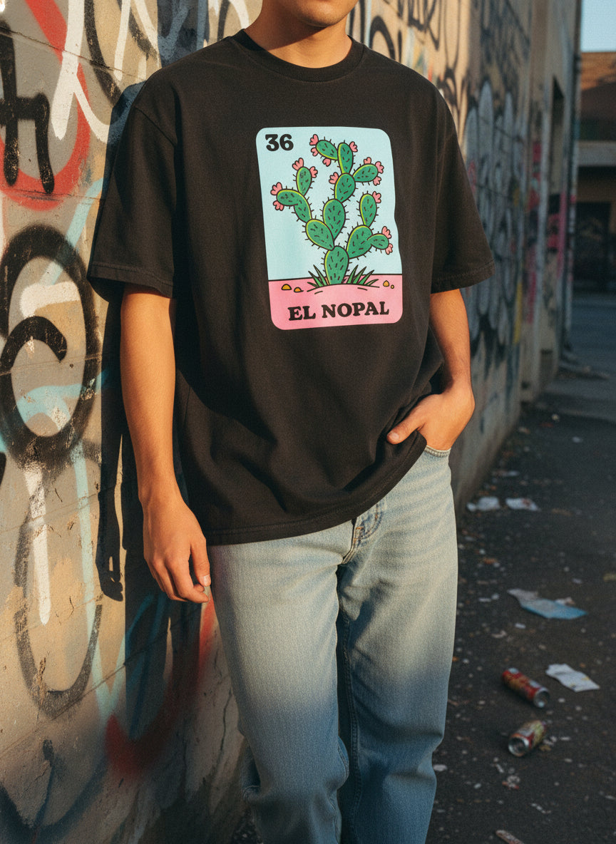 el-nopal-loteria-card-36-prickly-pear-cactus — Hero shot