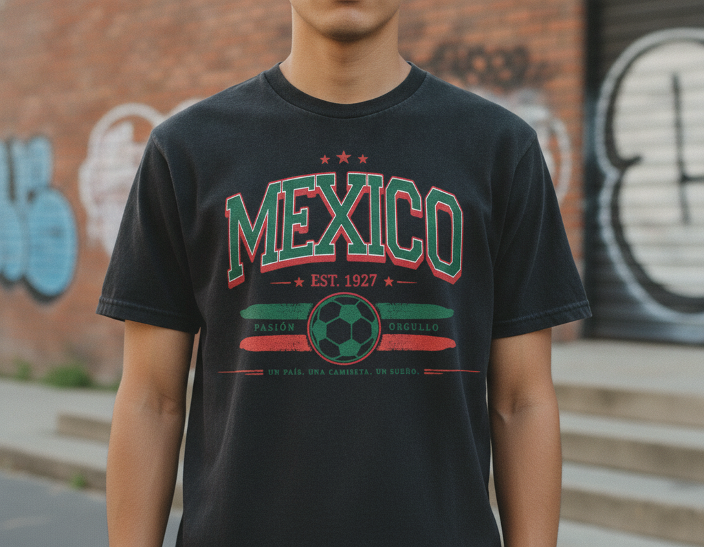 Mexico 2026 Soccer Pasión Orgullo Graphic Tee
