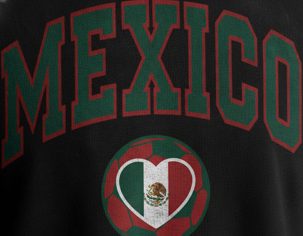 Mexico Soccer 2026 Graphic Comfort Colors Tee — Close-up