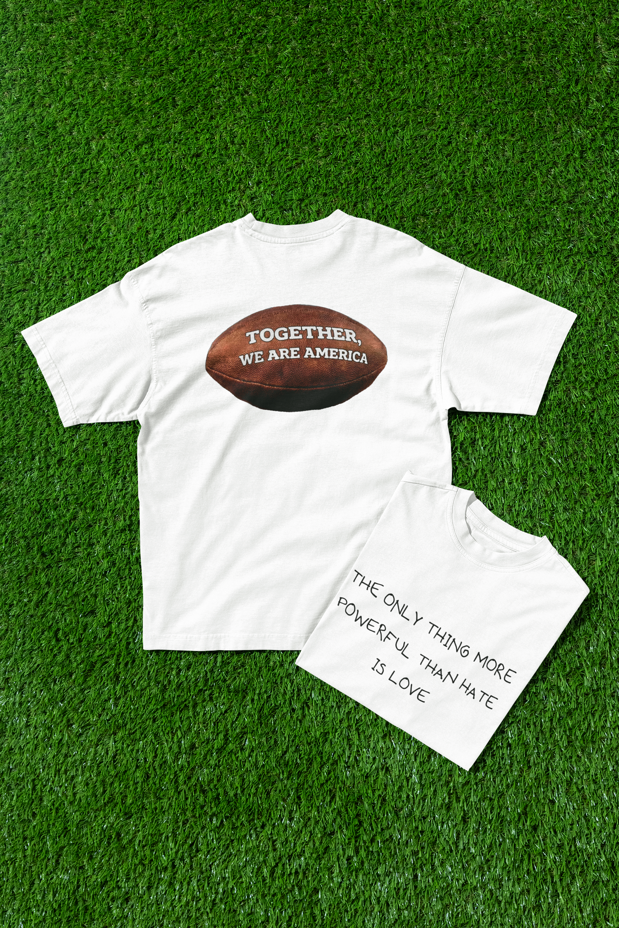 "The Only Thing More Powerful Than Hate Is Love"  Americas Unity Bowl T Shirt