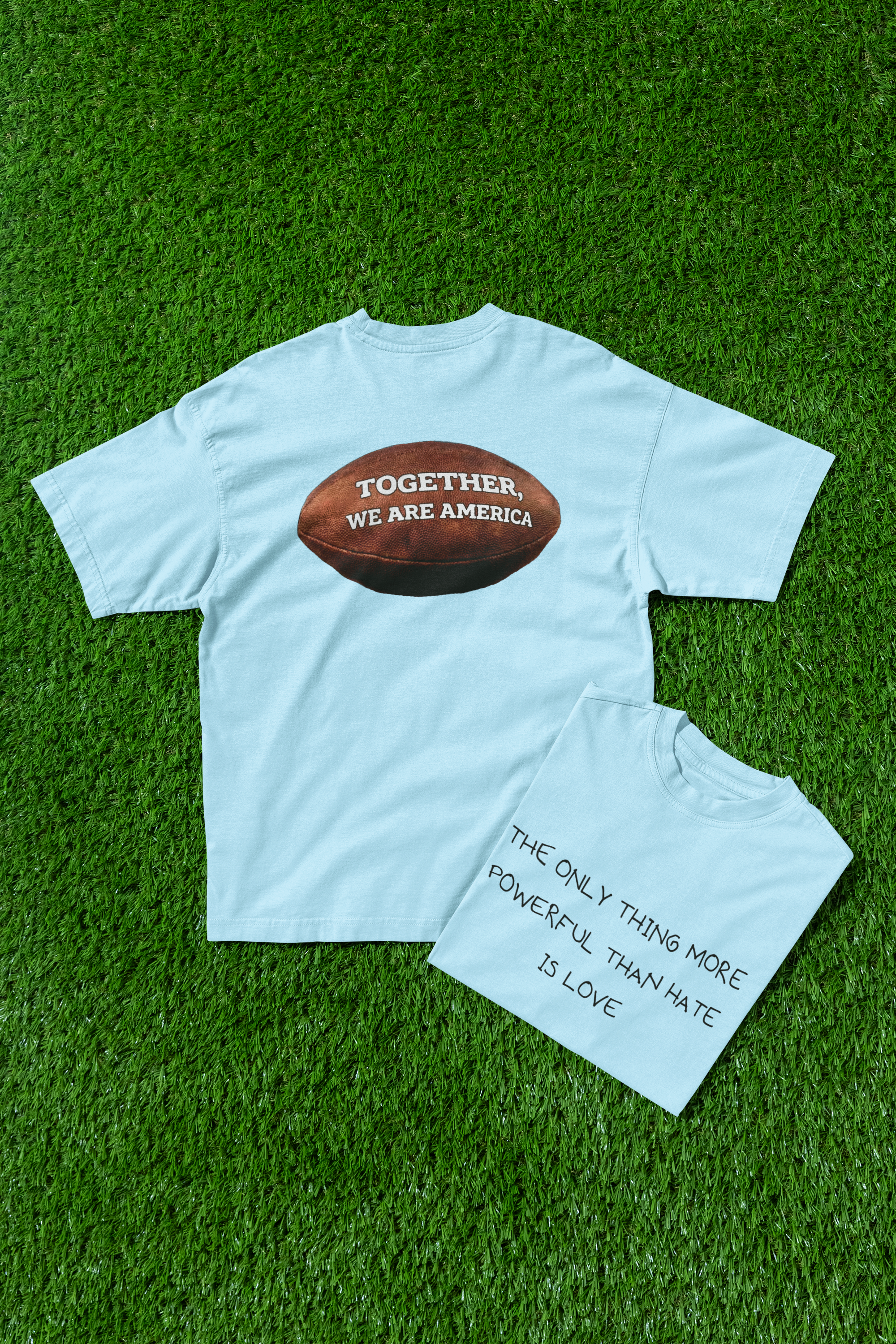 "The Only Thing More Powerful Than Hate Is Love"  Americas Unity Bowl T Shirt