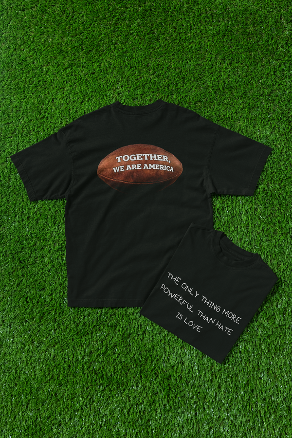 "The Only Thing More Powerful Than Hate Is Love"  Americas Unity Bowl T Shirt