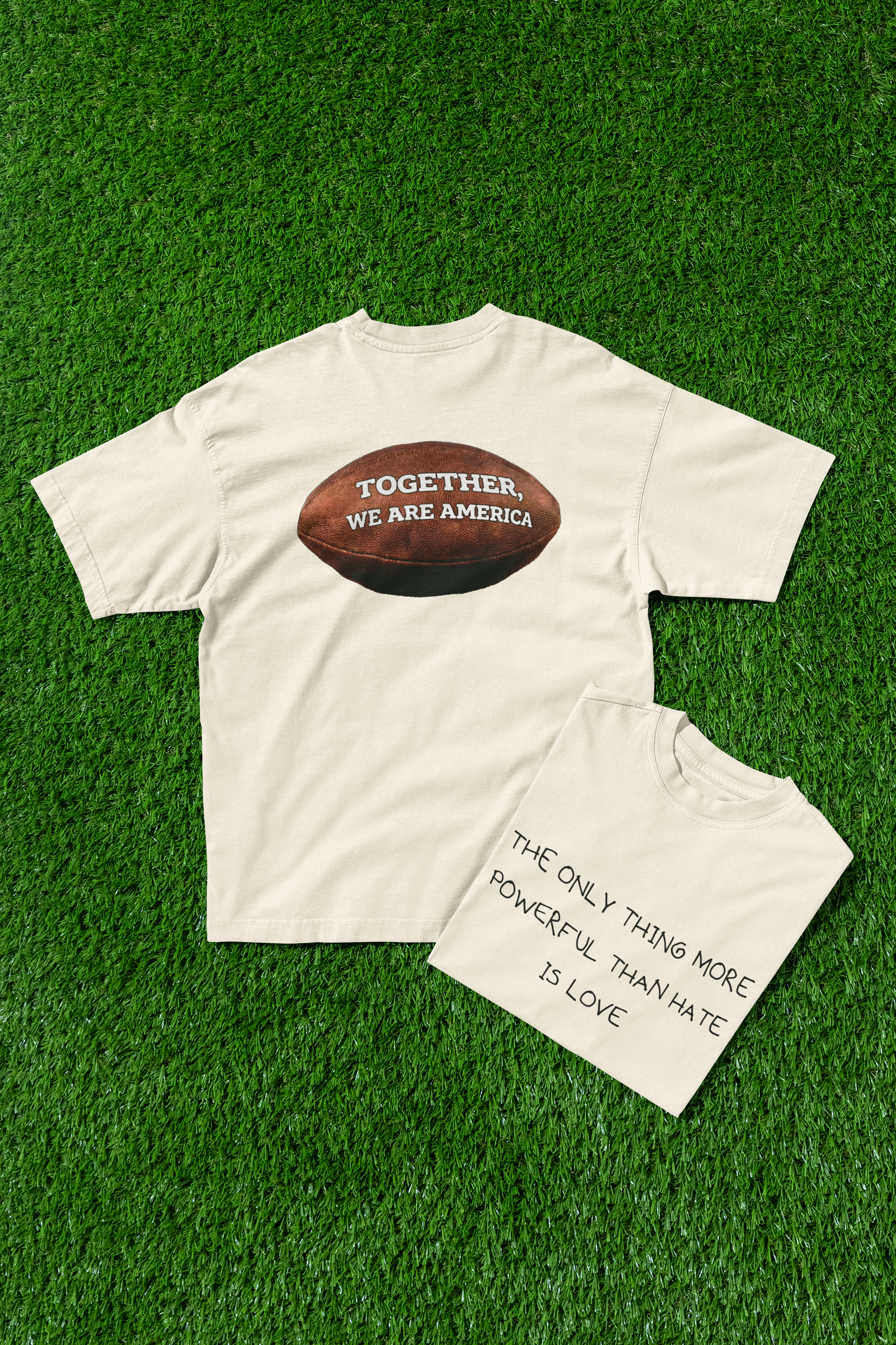 "The Only Thing More Powerful Than Hate Is Love"  Americas Unity Bowl T Shirt