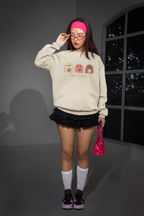 Pan-tasmas Holiday Sweatshirt | Concha Ghost Ugly Xmas Sweater